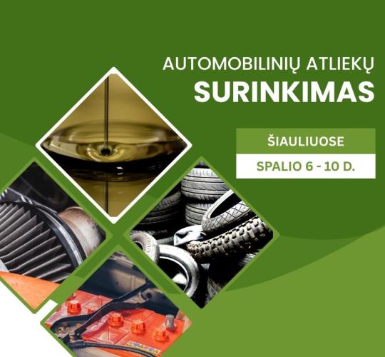 Automobilinių atliekų surinkimas Šiaulių mieste