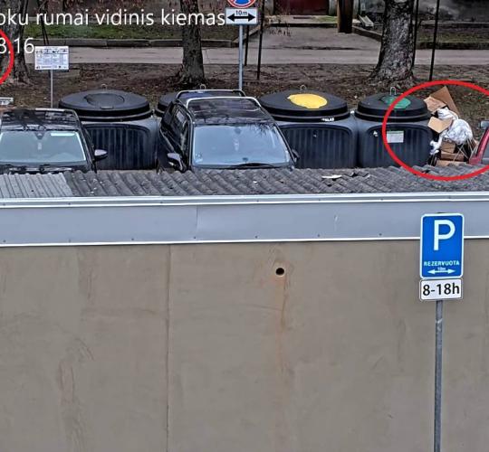 Šiaulių miesto savivaldybė skelbia 2025 m. gruodžio mėnesio netvarkingiausias komunalinių atliekų konteinerių aikšteles