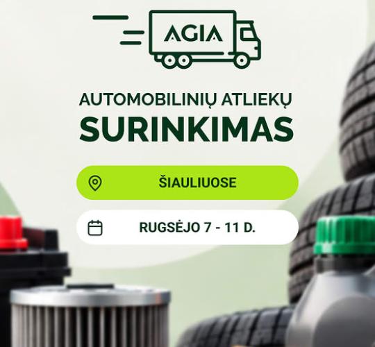 Rugsėjo 7–11 d. Šiaulių miesto gyventojai kviečiami nemokamai atiduoti pavojingąsias automobilių atliekas!