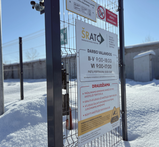 Laikinai keičiasi Naujosios Akmenės didelių gabaritų atliekų surinkimo aikštelės darbo laikas