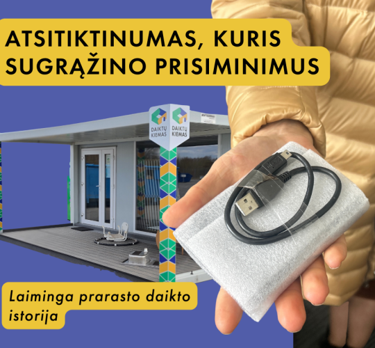 Atsitiktinumas, kuris sugrąžino prisiminimus: istorija iš „Daiktų kiemo“