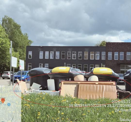 Šiaulių miesto savivaldybė skelbia 2026 m. gegužės mėnesio netvarkingiausias komunalinių atliekų konteinerių aikšteles