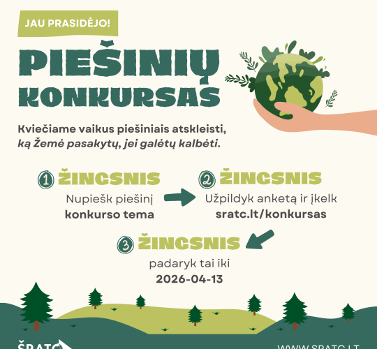 Vaikų piešinių konkursas įsibėgėja