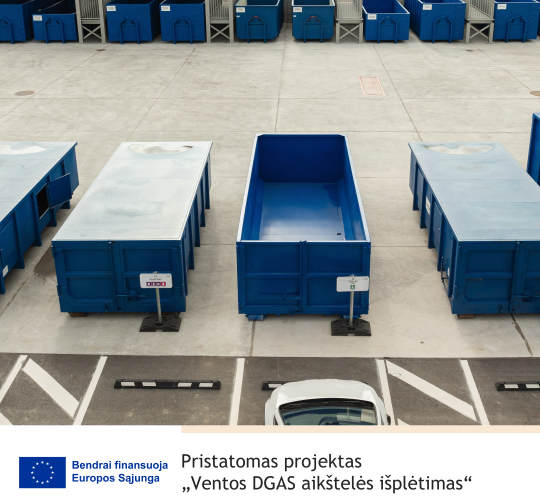 Pristatomas projektas „Ventos DGAS aikštelės išplėtimas“