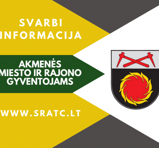 Akmenės r. savivaldybės gyventojų dėmesiui!