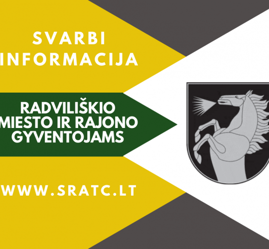 Radviliškio rajono gyventojų dėmesiui!