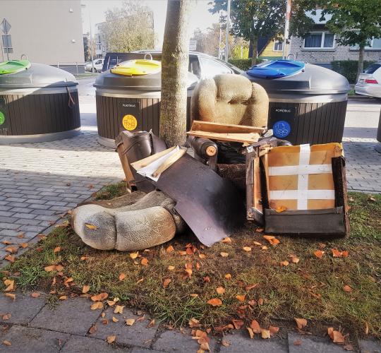  Nuo spalio 12 d. paskutinis didelių gabaritų atliekų surinkimas